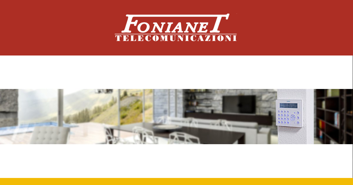 Sistemi d'allarme - Fonianet - Telecomunicazioni in Sardegna